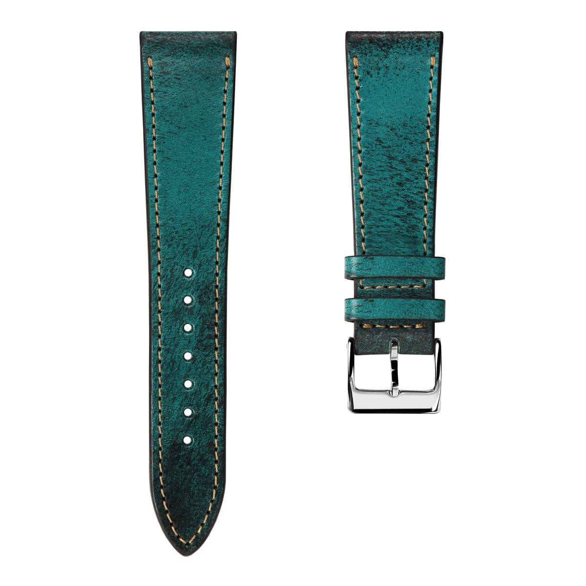 Radstock Vintage Genuine Leather Watch Strap - Vintage Turquoise