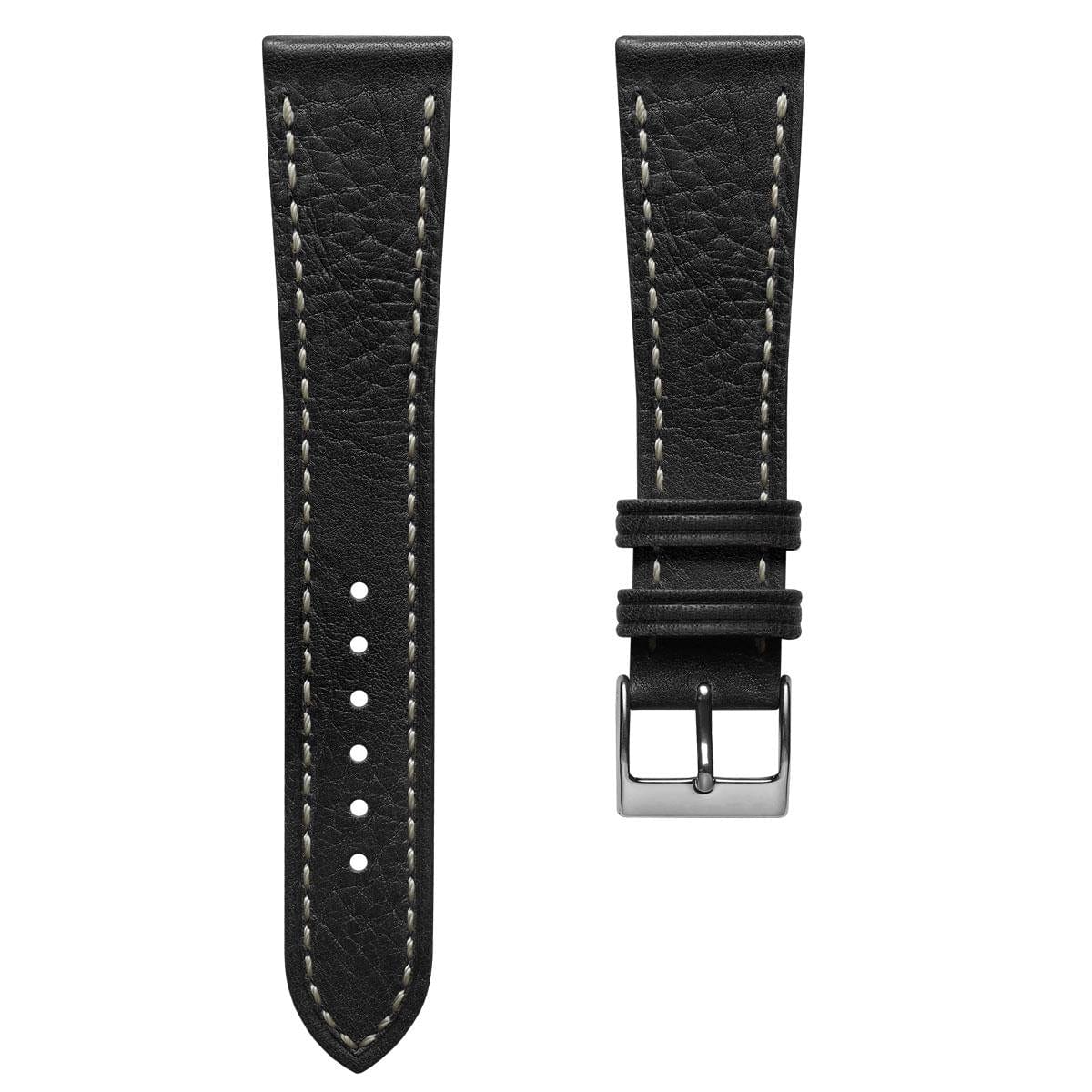 Castile Handmade Spanish Leather Watch Strap - Black