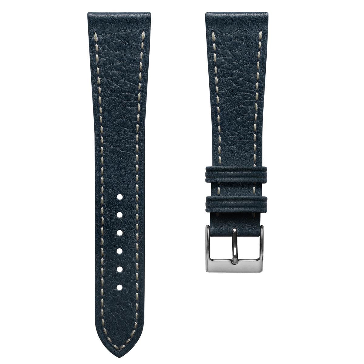 Castile Handmade Spanish Leather Watch Strap - Dark Blue