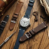 Turon Vintage Handmade Spanish Leather Watch Strap - Dark Brown