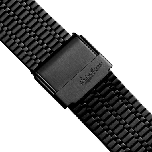 WatchGecko Classic Retro Stainless Steel Watch Strap - IP Black