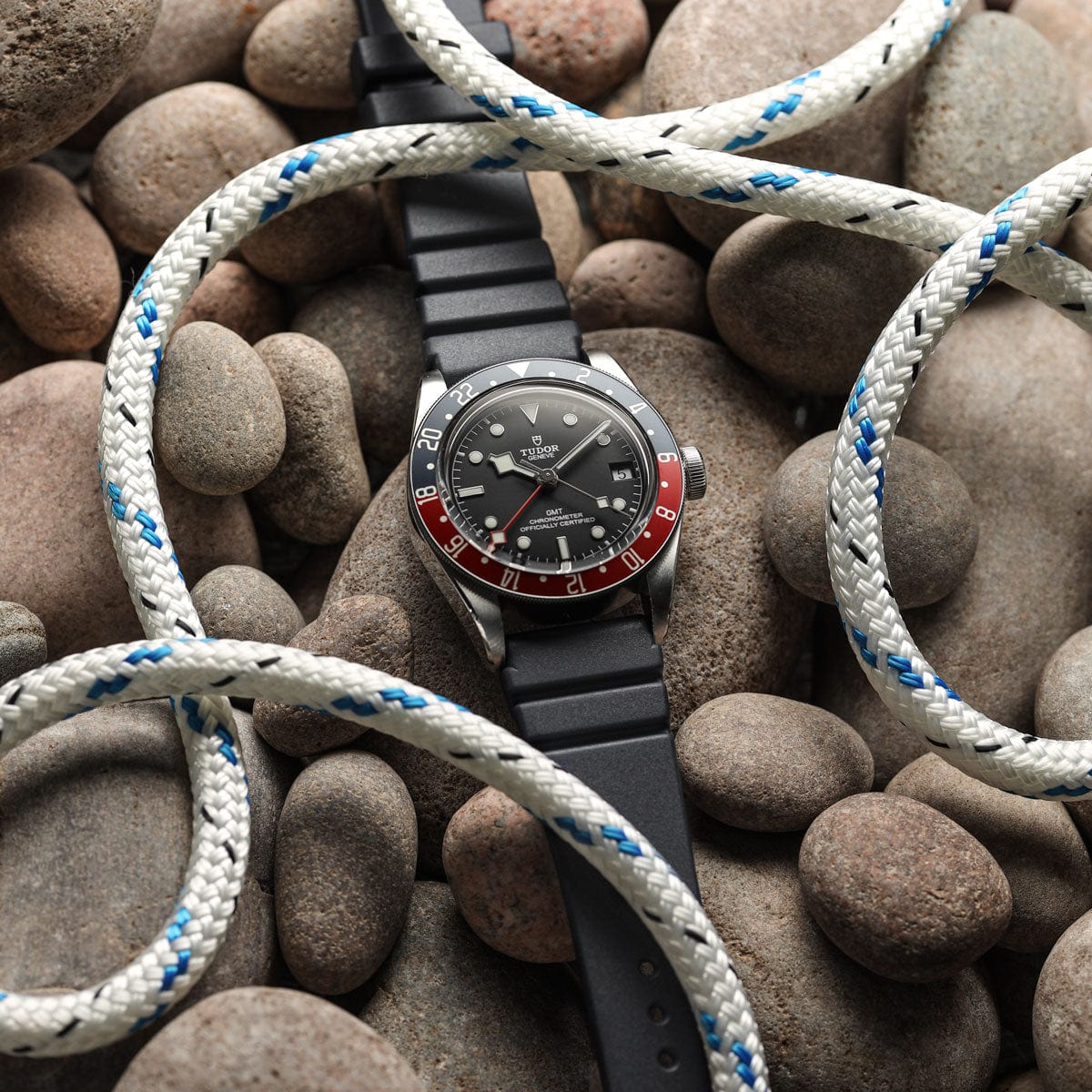 ZULUDIVER 284 Italian Rubber Diver's Watch Strap - Grey