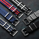 ZULUDIVER 1973 British Military Watch Strap: ARMOURED RECON - Classic Bond, Satin