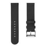 ZULUDIVER Croyde 2 Piece Canvas Quick-Release Watch Strap - Charcoal