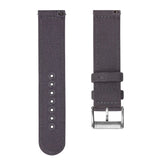 ZULUDIVER Croyde 2 Piece Canvas Quick-Release Watch Strap - Grey