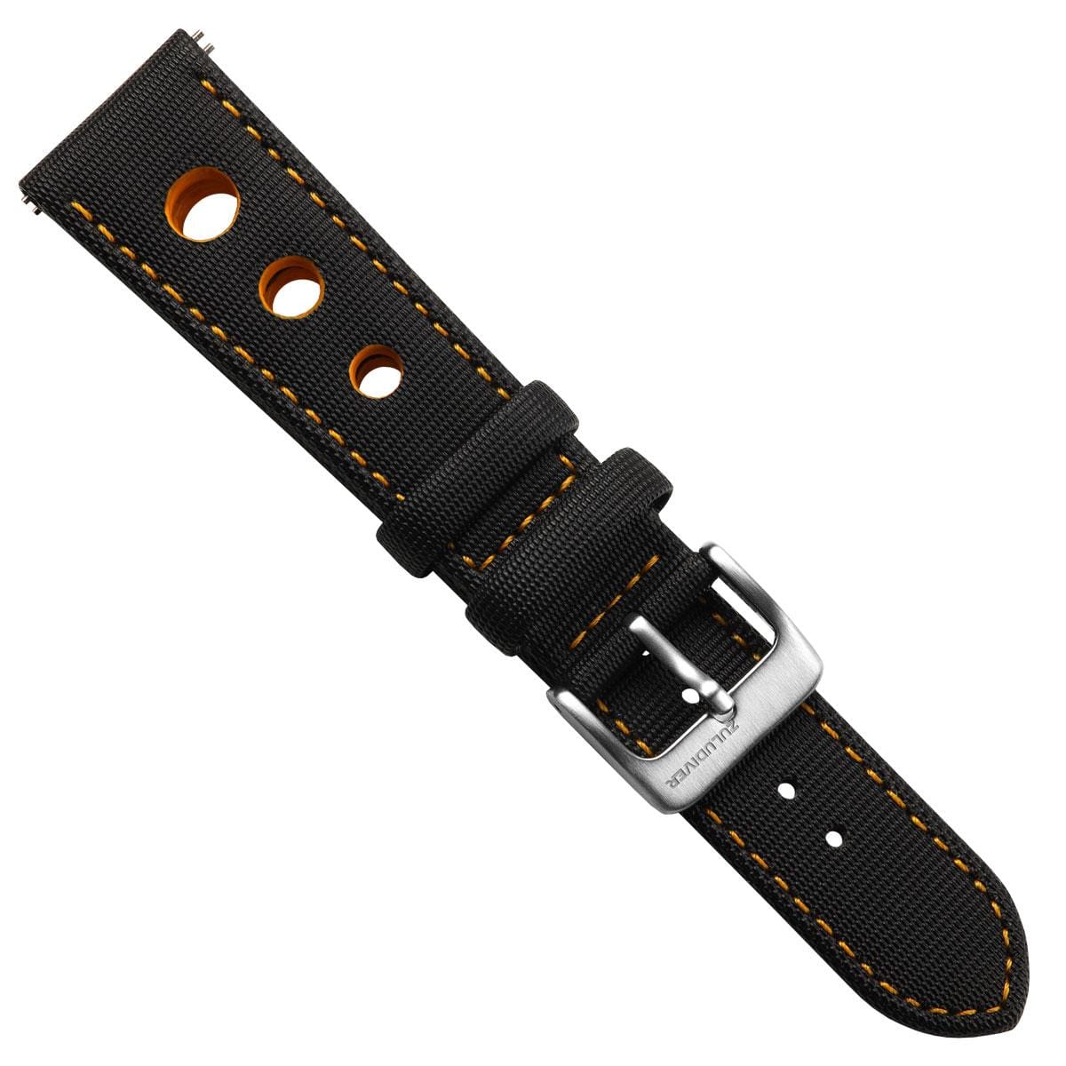 ZULUDIVER Mayday Anchor Sailcloth Divers Watch Strap - Orange