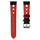 ZULUDIVER Mayday Anchor Sailcloth Divers Watch Strap - Red