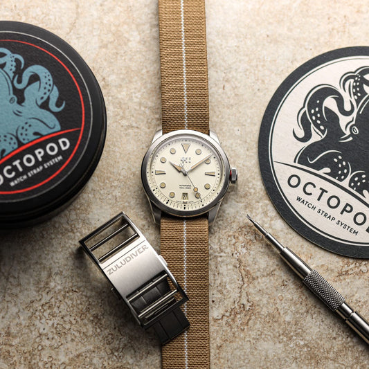 OctoPod Elasticated Watch Strap - Dune