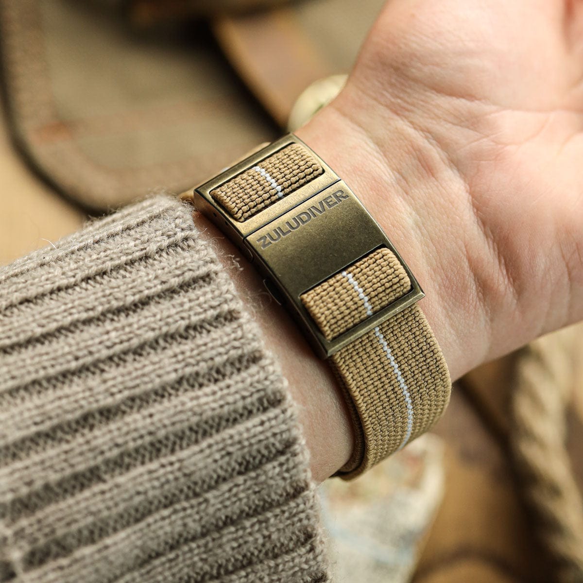 OctoPod Elasticated Watch Strap - Dune