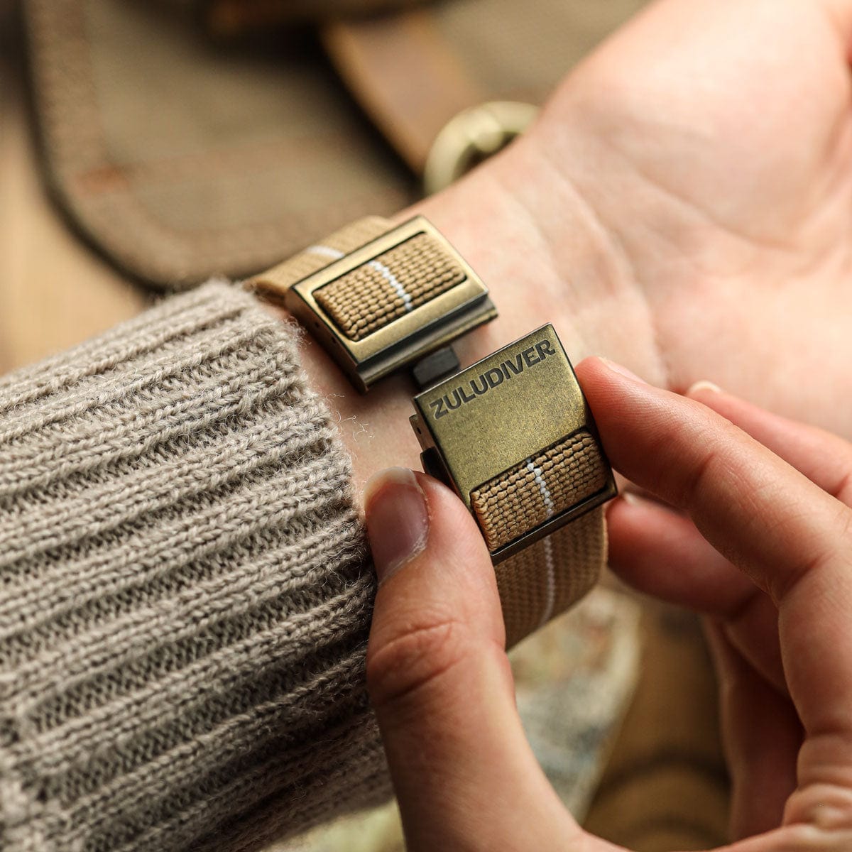 OctoPod Elasticated Watch Strap - Dune