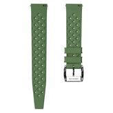 ZULUDIVER Tropic Style FKM Rubber Watch Strap - Camouflage Green