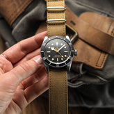 ZULUDIVER Vintage Canvas Military Watch Strap - Desert Sand