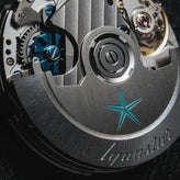 Aquastar Deepstar 39mm Chronograph Vintage Black Dial Nylon Strap