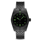 Aquastar Model 60 Black Dial BOR Bracelet