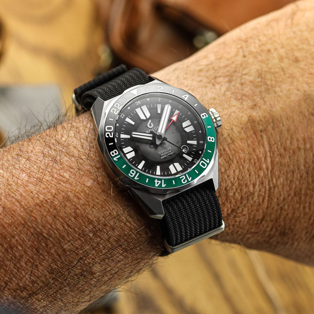 Boldr Odyssey Freediver GMT - Black / Green