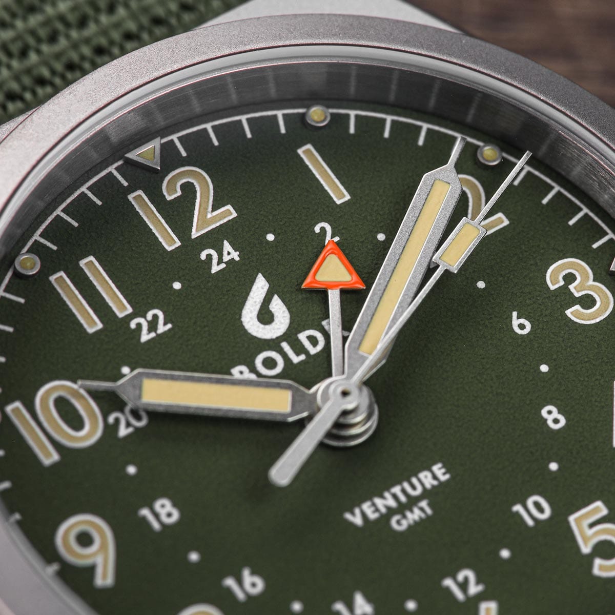Boldr Venture GMT Field Watch - Green