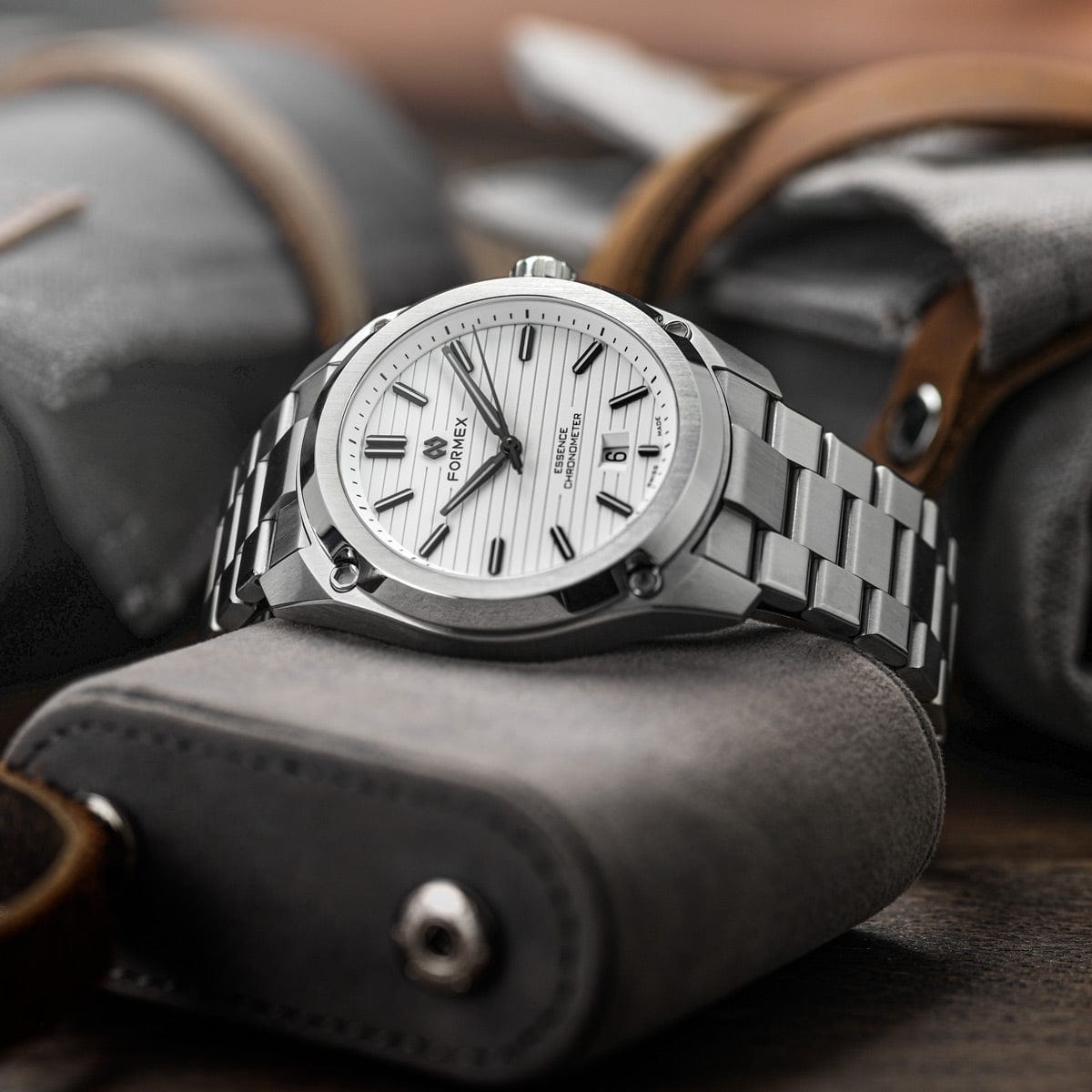 Formex Essence 39 Automatic Chronometer Watch - Dégradé Grey / Steel Bracelet - NEARLY NEW