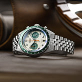FORZO G2 Drive King Chronograph Watch - Cream / Green Dial