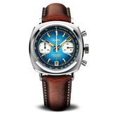 Geckota Chronotimer Chronograph Watch Deep Blue Fumé Dial TP-369-3 - NEARLY NEW