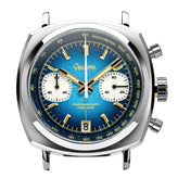 Geckota Chronotimer Chronograph Watch Deep Blue Fumé Dial TP-369-3 - NEARLY NEW