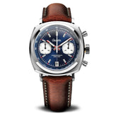 Geckota Chronotimer Racing Chronograph Watch Blue Sunburst Dial TP-369-3 - NEARLY NEW