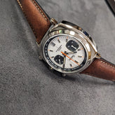 Geckota Chronotimer Chronograph Watch Racing Panda Dial - NEARLY NEW