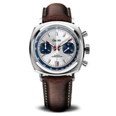 Geckota Chronotimer Racing Chronograph Watch Silver Sunburst Dial TP-369-2 - NEARLY NEW