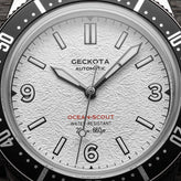 Geckota Ocean-Scout Dive Watch - Ice White - Berwick Stainless Steel Strap