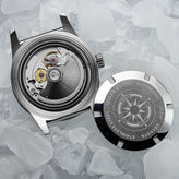 Geckota Ocean-Scout Dive Watch - Ice White - Berwick Stainless Steel Strap