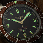 Geckota Ocean-Scout Dive Watch - Sienna Brown - Gold