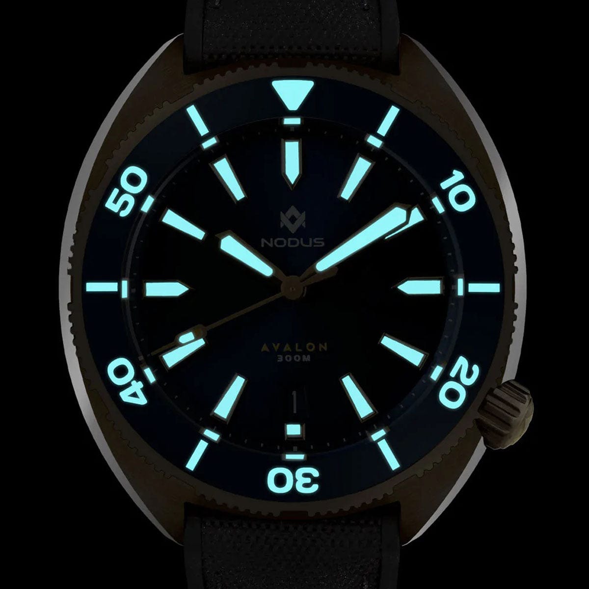Nodus Avalon II Bronze Mechanical Watch - Blue - NEARLY NEW