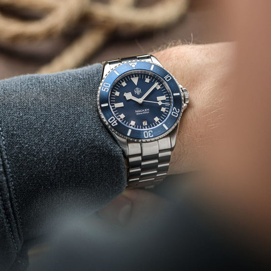 NTH Näcken Diver's Watch - Modern Blue Dial - Date - LIKE NEW