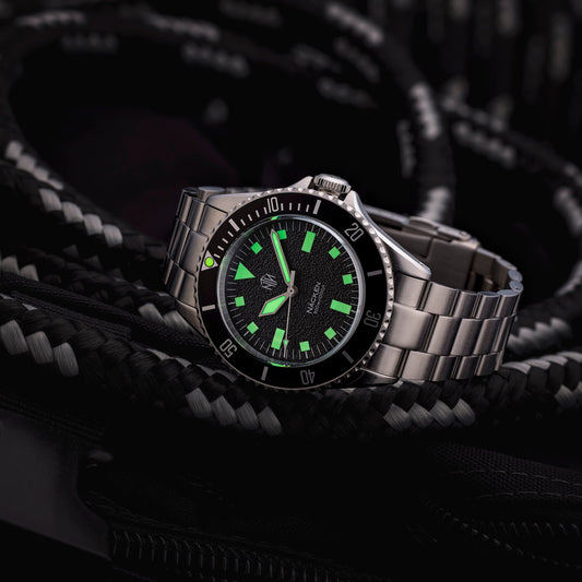 NTH Näcken Vintage Black No Date - 3 Link Bracelet