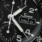 Sinn 103 St Pilot Chronograph Automatic Watch - Black Dial - Solid Bracelet - LIKE NEW