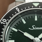 Sinn 104 St Sa I Automatic Sports Watch - Metallic Green Dial - Solid Bracelet