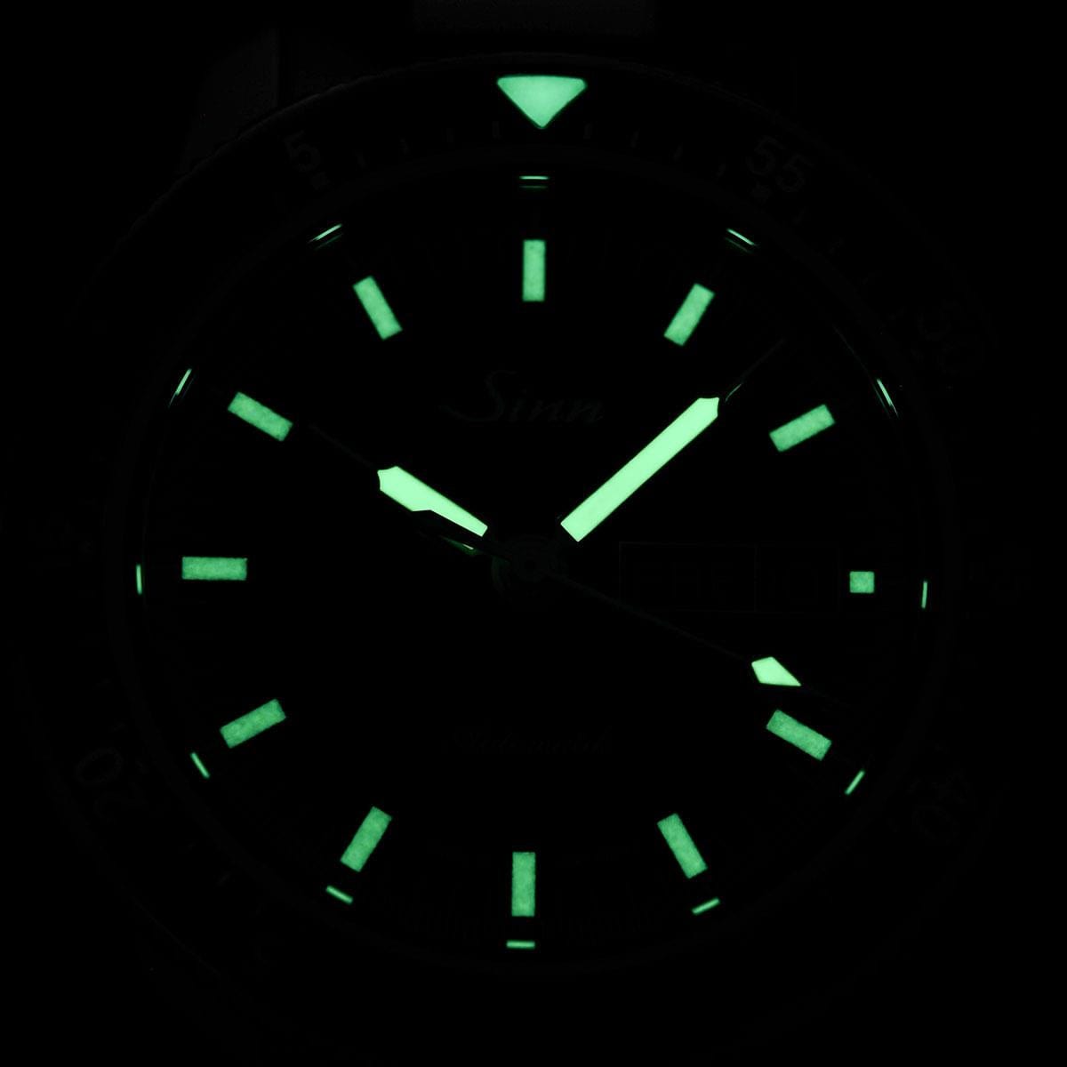 Sinn 104 St Sa I Automatic Sports Watch - Metallic Green Dial - Solid Bracelet