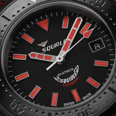Squale T-183 Red Carbon Fibre Swiss Made Diver's Watch