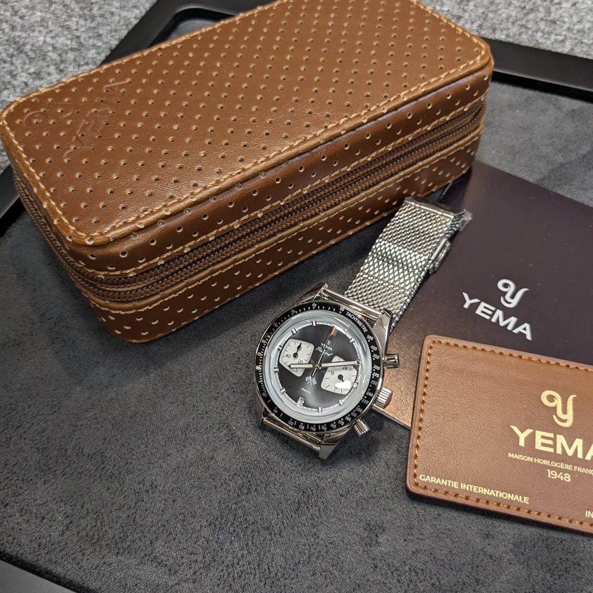 Yema Rallygraf Grey Tarmac Chronograph Watch - NEARLY NEW
