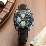 Nivada Grenchen x WatchGecko Autochron - Teal Dial