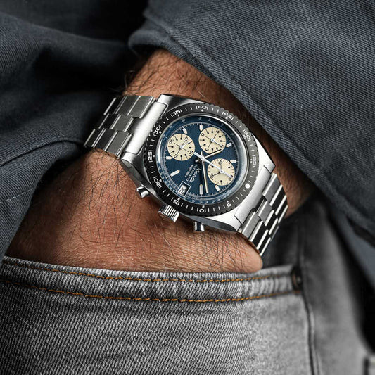 Nivada Grenchen x WatchGecko Autochron - Teal Dial