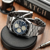 Nivada Grenchen x WatchGecko Autochron - Teal Dial