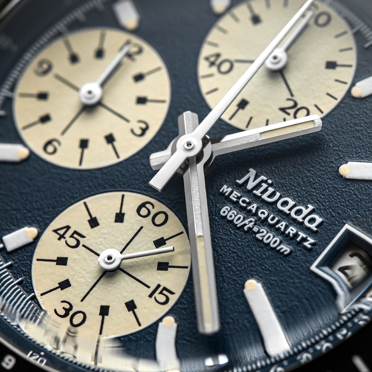 Nivada Grenchen x WatchGecko Autochron - Teal Dial