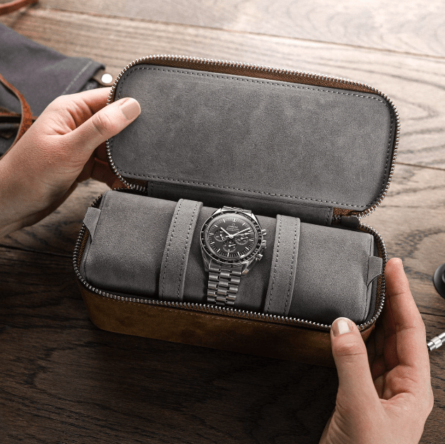 Travel sales watch case