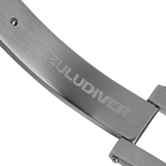 ZULUDIVER Solid Fold-Over Diver Buckle with Push Buttons