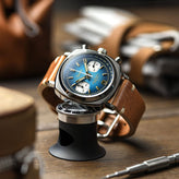 Geckota Chronotimer Chronograph Watch Deep Blue Fumé Dial VS-369-4