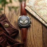 Geckota Chronotimer Chronograph Watch Brown Fumé Dial TP-369-3