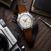Beswick Novonappa Leather Watch Strap - Light Brown
