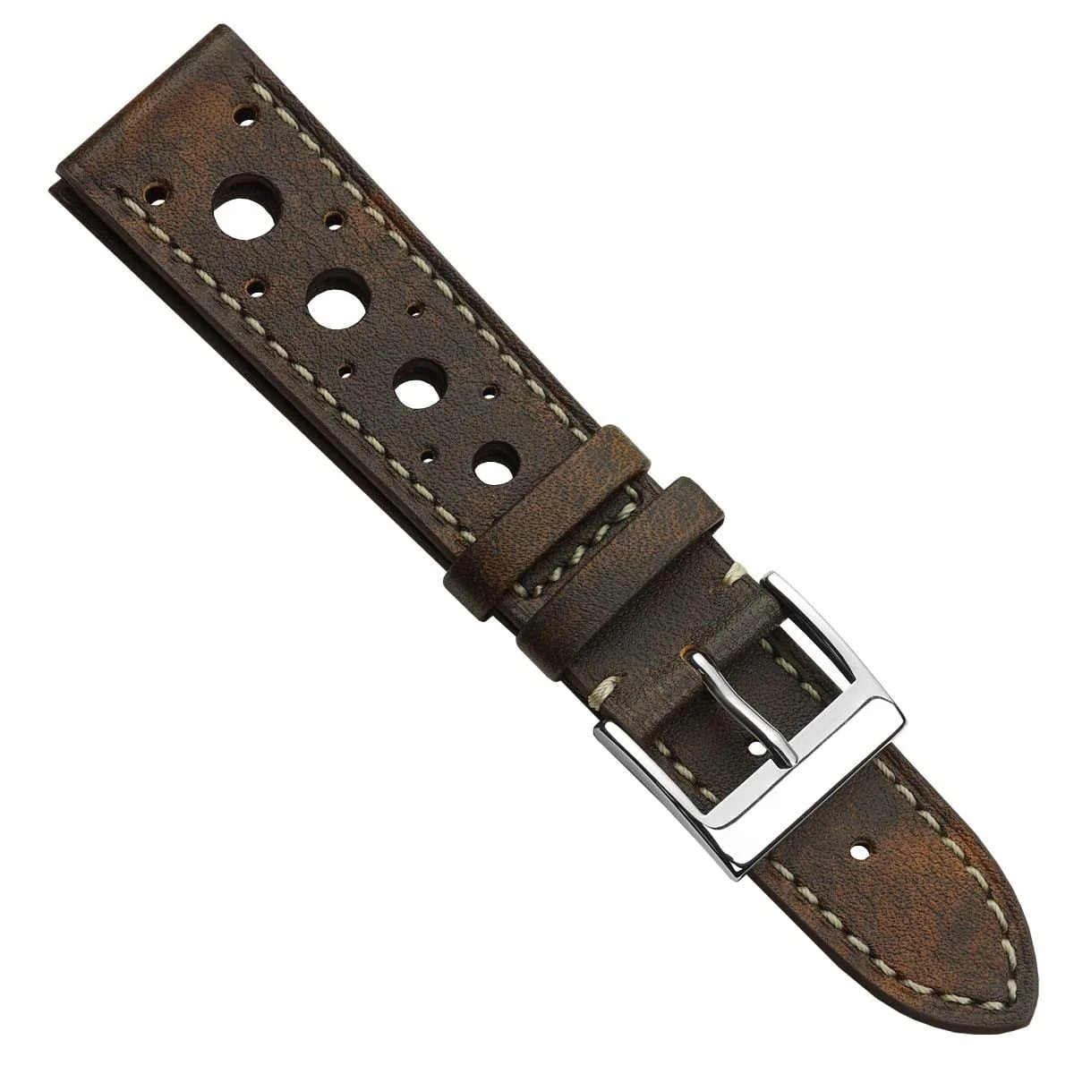 Boutsen Racing Handmade Leather Watch Strap - Fauve