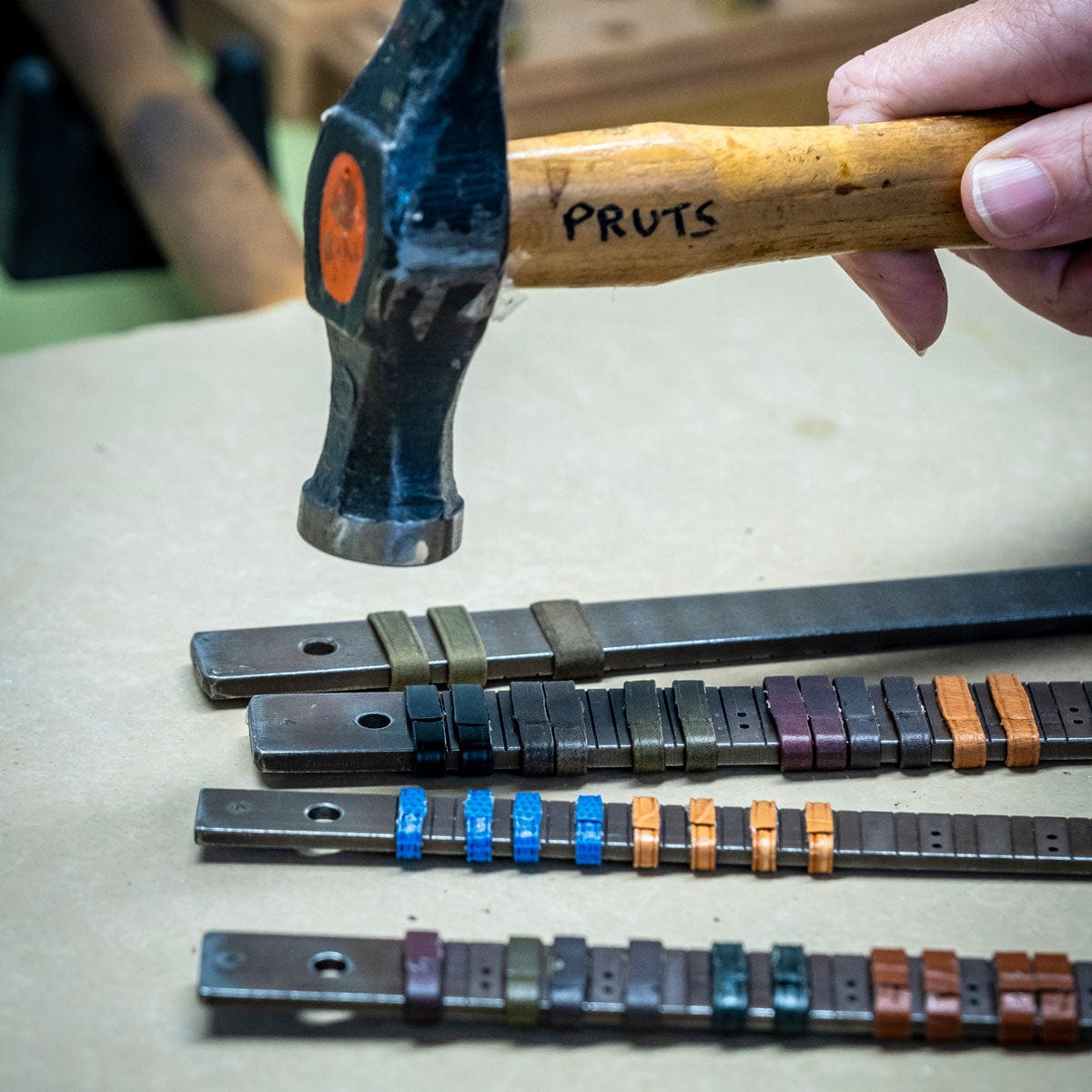 Boutsen Racing Handmade Leather Watch Strap - Khaki