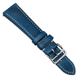 Brixham Special Buckle Classic Leather Watch Strap - Blue